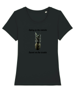 Spiky on the outside Tricou mânecă scurtă guler larg fitted Damă Expresser