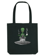 Alien Bong Smoking Weed Funny Stoner Sacoșă textilă