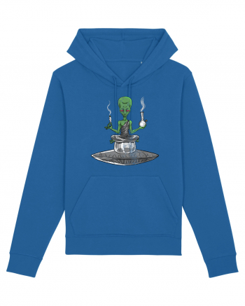 Alien Bong Smoking Weed Funny Stoner Royal Blue