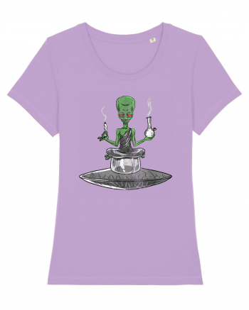 Alien Bong Smoking Weed Funny Stoner Lavender Dawn