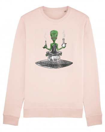 Alien Bong Smoking Weed Funny Stoner Candy Pink