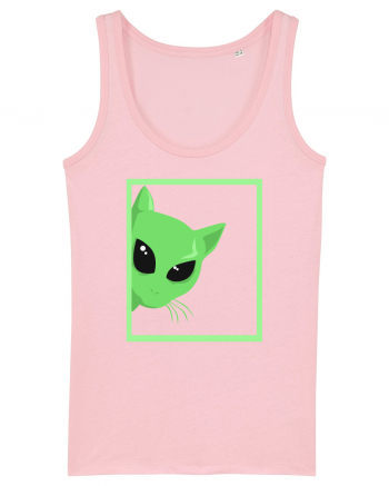 Alien Cat Peeking Cotton Pink