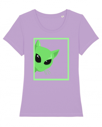 Alien Cat Peeking Lavender Dawn