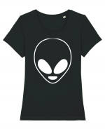 Alien Disguise Costume Tricou mânecă scurtă guler larg fitted Damă Expresser