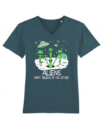 Alien Don't Believe In You Either Funny Alien Stargazer