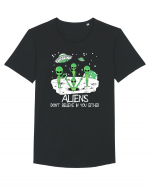 Alien Don't Believe In You Either Funny Alien Tricou mânecă scurtă guler larg Bărbat Skater