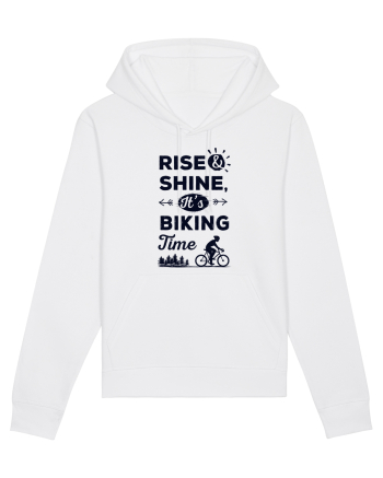 Rise and Shine BIKING Time White