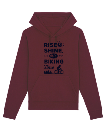 Rise and Shine BIKING Time Burgundy