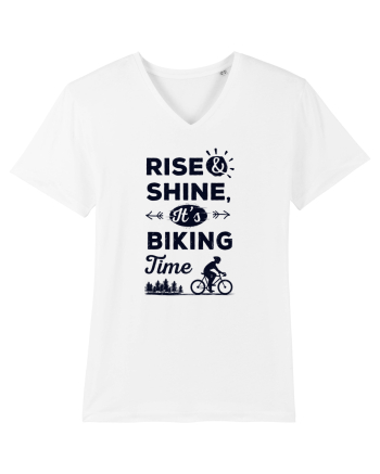 Rise and Shine BIKING Time White