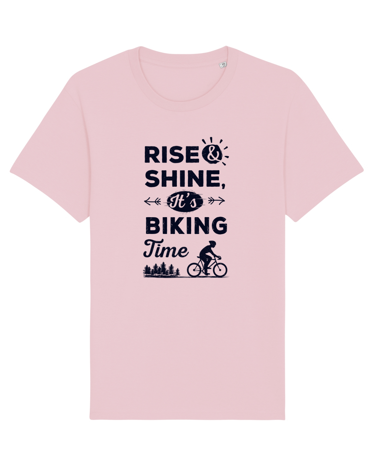 Tricou mânecă scurtă Unisex Rocker Cotton Pink