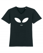 Alien Face Costume Tricou mânecă scurtă guler V Bărbat Presenter