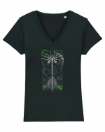 Alien Facehugger Tricou mânecă scurtă guler V Damă Evoker