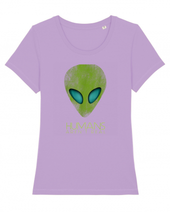 Alien Funny Humans Aren't Real Lavender Dawn