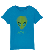 Alien Funny Humans Aren't Real Tricou mânecă scurtă  Copii Mini Creator