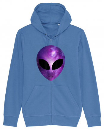 Alien Galaxy Cosmic Head Bright Blue