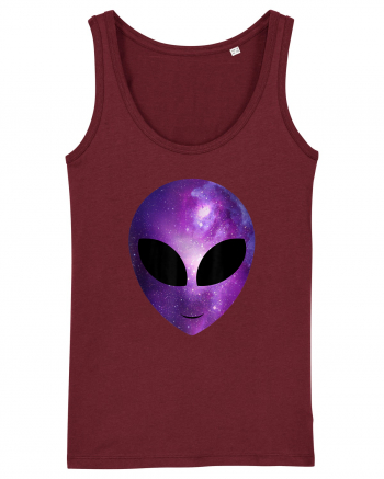 Alien Galaxy Cosmic Head Burgundy