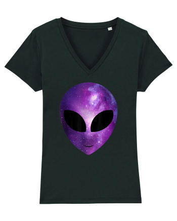 Alien Galaxy Cosmic Head Black