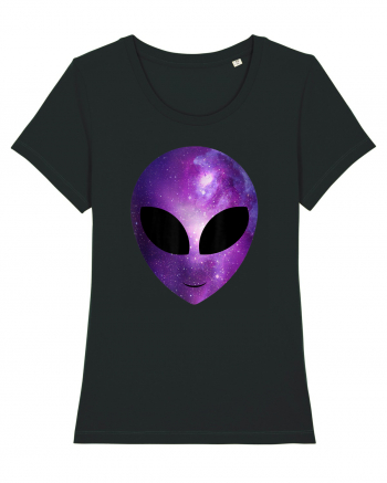 Alien Galaxy Cosmic Head Black