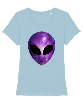 Alien Galaxy Cosmic Head Sky Blue