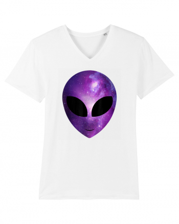 Alien Galaxy Cosmic Head White