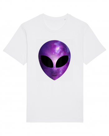 Alien Galaxy Cosmic Head White