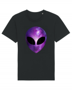 Alien Galaxy Cosmic Head Tricou mânecă scurtă Unisex Rocker