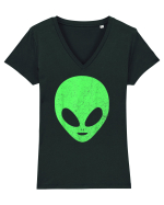 Alien Head Costume Tricou mânecă scurtă guler V Damă Evoker