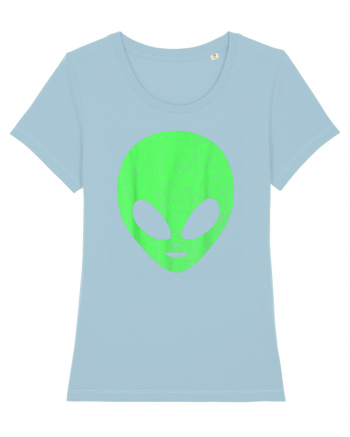 Alien Head Costume Sky Blue