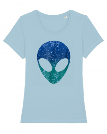 Alien Head Costume Sky Blue