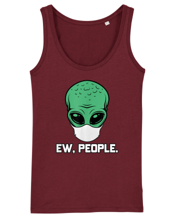 Alien Head With Face Mask Ew People Burgundy