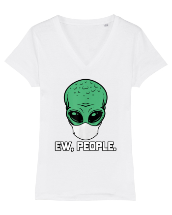 Alien Head With Face Mask Ew People White