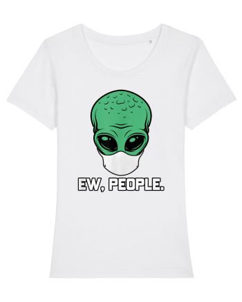 Alien Head With Face Mask Ew People White