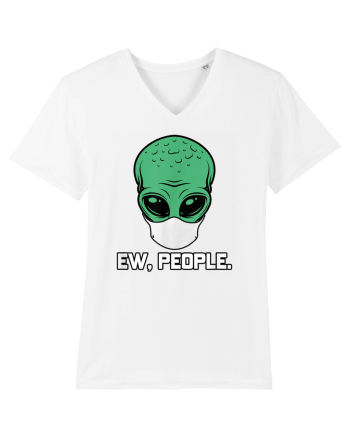Alien Head With Face Mask Ew People White