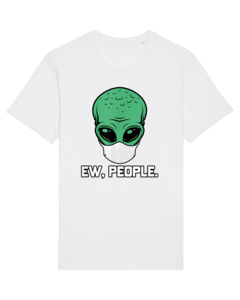 Alien Head With Face Mask Ew People White