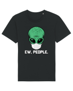 Alien Head With Face Mask Ew People Tricou mânecă scurtă Unisex Rocker