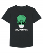 Alien Head With Face Mask Ew People Tricou mânecă scurtă guler larg Bărbat Skater