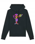 Alien Hippie Saturn Silhouette Hanorac Unisex Drummer