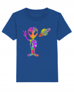 Alien Hippie Saturn Silhouette Tricou mânecă scurtă  Copii Mini Creator