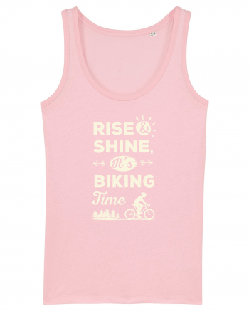 Rise and Shine BIKING Time Cotton Pink