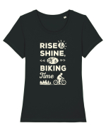 Rise and Shine BIKING Time Tricou mânecă scurtă guler larg fitted Damă Expresser