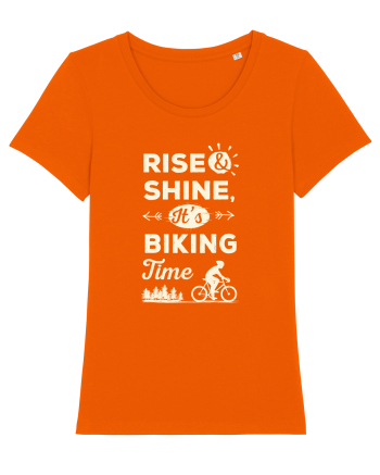 Rise and Shine BIKING Time Bright Orange