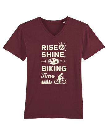 Rise and Shine BIKING Time Burgundy