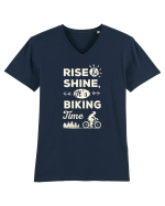 Rise and Shine BIKING Time Tricou mânecă scurtă guler V Bărbat Presenter
