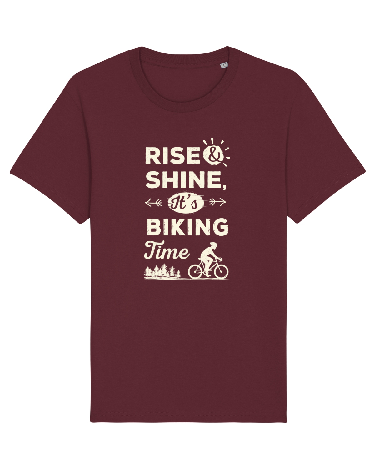 Tricou mânecă scurtă Unisex Rocker Burgundy