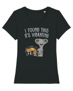 Alien I Found This It Is Vibrating Tricou mânecă scurtă guler larg fitted Damă Expresser