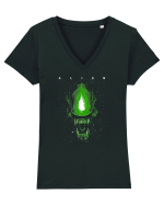 Space Aliens Tricou mânecă scurtă guler V Damă Evoker