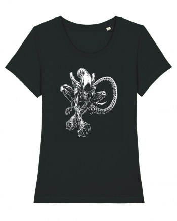 Alien Xenomorph Illustration Black