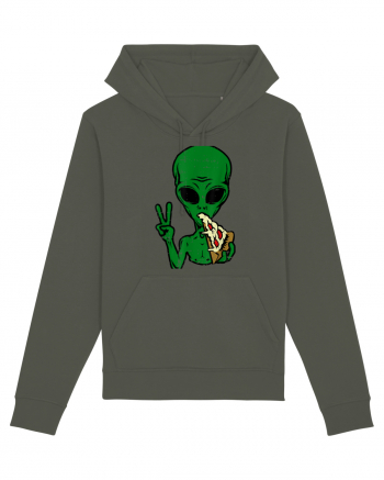 Alien Pizza Eating Khaki