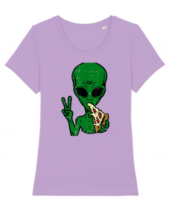 Alien Pizza Eating Lavender Dawn