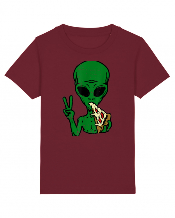 Alien Pizza Eating Burgundy